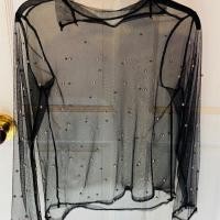 ราคา เสื้อซีทรู แขนยาว สีดำ (7639870508)