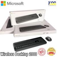 ราคา Microsoft Wireless Desktop 2000 (TH - EN Keyboard) McsAcc / ชุดเมาส์ คีบอร์ดไร้สาย (11101051153)