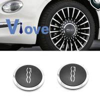 ราคา 2PCS Hubcap for Fiat 500 Abarth Wheels Centre Hub Caps Dust Cover Silver 51884863 (19376097398)