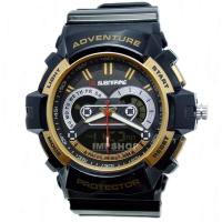 ราคา US SUBMARINE นาฬิกา 2 ระบบ ขอบหน้าปัดทอง (สีดำ/ขอบทอง) (139755760)