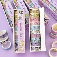 ราคา สติกเกอร์ ลายการ์ตูน Sanrio WASHI TAPE Sanrio Melody Kuromi น่ารัก สําหรับตกแต่งไดอารี่ งานฝีมือ 10 ม้วน ต่อกล่อง (22561665639)