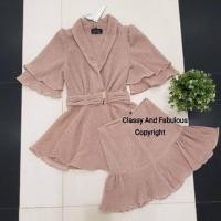 ราคา งานป้าย Classy and Fabulous เสื้อแขนสั้นคอวี+ กางเกงขาสั้น (3150837102)