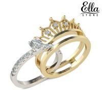 ราคา Ella @ แหวนมงกุฎประดับเพชรพลอยเทียมเครื่องประดับ (5956519799)