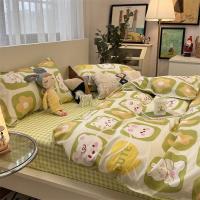 ราคา ผ้าปูที่นอนเกาหลี ผ้าปูที่นอนลายการ์ตูน 3.5 ฟุต / 5 ฟุต / 6 ฟุต / 7 ฟุต เลือกสีได้หลากหลาย (18133867700)