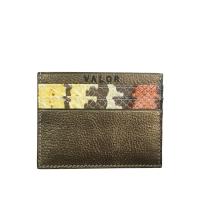 ราคา Valor Cardholder กระเป๋าใส่นามบัตรหนังแท้ แวลเลอ รุ่น VL 27 013 - สีน้ำตาล Metallic (1291990700)