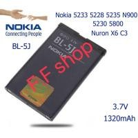 ราคา แบตเตอรี่ Nokia 520 5233 52285235 N900 5230 5800 Nuron X6 C3 BL-5J 1320mAh ประกันนาน 3 เดือน (9452932615)