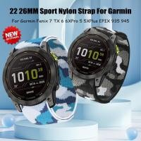 ราคา สายนาฬิกาข้อมือไนล่อน 22 มม. 26 มม. ปรับได้ สําหรับ Garmin Fenix 7 TX 6 6XPro 5 5XPlus EPIX 935 945 (24221924773)