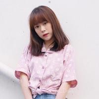 ราคา เสื้อเชิ้ตแขนสั้นปกฮาวายลายดอกเดซี่ (ชมพู) (911794539)