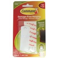 ราคา ตะขอสำหรับแขวนกรอบรูปแบบฟันปลา รุ่น COMMAND ตะขอสำหรับแขวนกรอบรูปแบบฟันปลา (106167) (403216982)