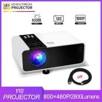 ราคา ™☢Mini Projector Y10 LCD 1080P Video 2800 Lumens LED Projectors Support USB/HDMI/AV/VGA/Micro SD Card for Home Theater (4996384668)