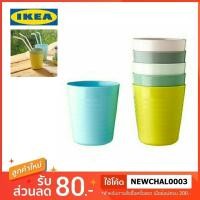ราคา IKEA แก้วน้ำพลาสติก 6 ชิ้น เข้าไมโครเวฟได้ (1560616870)