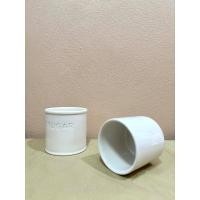 ราคา กระถางเซรามิค สีขาว เคลือบเงา มือสอง (26557485687)