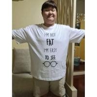 ราคา BIG SIZE เสื้อยืดไซส์ใหญ่ (ของใหม่) อก52,56,60 นิ้ว ลาย I'm not Fat I'm easy to see #เสื้อผ้าคนอ้วน (5488522330)