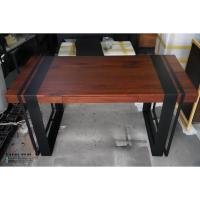 ราคา โต๊ะไม้มะค่า 1 ลิ้นชัก ขาเหล็ก (7757909098)