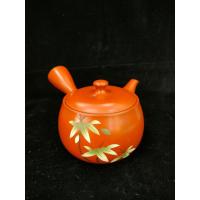 ราคา ป้านชา กาน้ำชา ความจุ350ml. เนื้อดินเผาเคลือบผิวเรียบ วาดลายใบไผ่ พร้อมที่กรองใบชา มีลายเซ็นศิลปิน (25469594928)