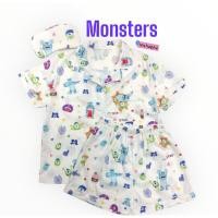 ราคา ชุดนอนลายMonsters ผ้าไหมเกาหลี (24071075465)