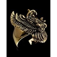 ราคา แหวนทองเหลือง นกอินทรีย์ กางปีก ไบค์เกอร์ (RG0033) (7549735065)
