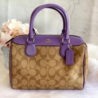 ราคา MINI BENNETT SATCHEL IN SIGNATURE CANVAS COACH F32203 (5922962860)
