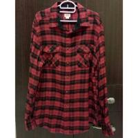 ราคา เสื้อเชิ้ตแขนยาวมือสองลายสก็อตสีแดงเข้ม ยี่ห้อ MOSSIMO Size L (1347901602)