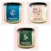 ราคา Candle 3-Wick Aromatherapy bath and body work ของแท้100% (6135153070)