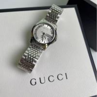 ราคา NewGUCCI G Timeless Watch หน้าปัดขาว ขนาด 27mm สายตัดได้ ออกชอป + ใบรับประกันค่ะ สวย เรียบ หรู ราคาดีมากก (18795333696)
