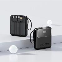 ราคา powerbank fast charge 120W 20000mAh พาวเวอร์แบงค์ชาร์จเร็ว มีสายในตัว เล็ก เบา แบตสำรองพกพา สีดำ (20885428072)
