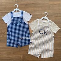 ราคา Calvin klein ชุดเซ็ทเสื้อ + เอี๊ยม ไซส์ 1 ขวบ - 4 ขวบ (23047042232)