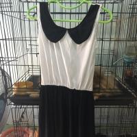 ราคา ชุดเดรส ชุดมือสอง เสื้อมือสอง เดรสมือสอง สีขาว-ดำ (1218011843)