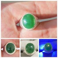 ราคา แหวน หยกพม่า Jade Jadeite type A สีเขียวโทนสีจักรพรรดิ์ เนื้อวุ้นกึ่งใส (25916832802)
