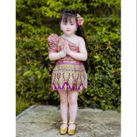 ราคา (ka) ชุดไทยประยุกต์สีม่วงพาสเทล (6451331162)