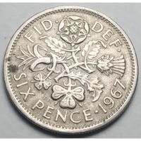 ราคา ปี 1967, เหรียญ 6 Pence, ประเทศอังกฤษ (UK), Queen Elizabeth II, #1 (9512872883)