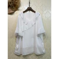 ราคา เสื้อชีฟองอก 54" เสื้อชีฟองไซส์ใหญ่ ฟรีไซส์ สาวอวบ อ้วน เรียบหรู ดูดี รหัส54-1 (15868464417)