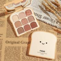 ราคา NOVO5645 NOVO SOFT EYES TOAST EYESHADOWS PALETTE โนโว อายแชโดว์ 9 สี (18724462767)