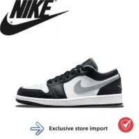 ราคา Jordan Air Jordan 1 low "shadow"Black, white, and gray (23364754998)