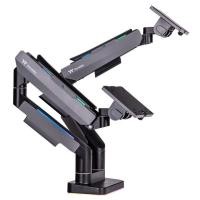 ราคา แขนจับจอคอม ขาตั้งจอคอม THERMALTAKE GAMING DUAL RGB MONITOR ARM : GEA-MSRDMSBLK01 (27805370914)