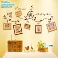 ราคา SALE Transparent Wall Sticker สติ๊กเกอร์ติดผนัง All my heart สีน้ำตาลเข้ม (กว้าง90cm.xสูง30cm.) (6105740156)