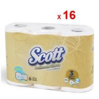 ราคา SCOTT กระดาษชำระสก๊อตต์ บาธรูม ทิชชู่ รหัสสินค้า 93814 หนา 3 ชั้น สินค้าคิมเบอร์ลี่ย์-คล๊าค โปรเฟสชั่นแนล 16 ถุง ถุงละ 6 (20386830082)