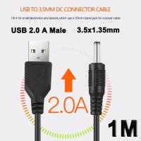 ราคา สาย USB 2.0 A Male To 3.5x1.35mm (100cm) 3.5mm Plug Barrel Jack 5V DC Power Supply Cord Adapter Cable 3.5*1.35mm (6749646244)