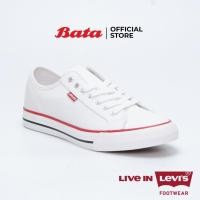 ราคา Bata Levi's Men's Lace up Sneakers รองเท้าผ้าใบสำหรับผู้ชาย รุ่น Hernandez สีขาว 8291578 (11202863514)