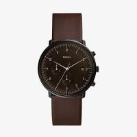 ราคา Fossil นาฬิกาข้อมือผู้ชาย Chase Timer Black Dial Brown รุ่น FS5485 (6835977581)