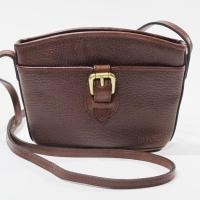 ราคา กระเป๋าสะพายหนังแท้แบรนด์ Liz claiborne เป็นหนังแท้ สีน้ำตาล (16172558286)