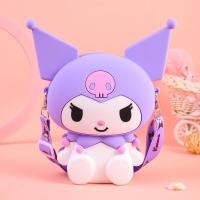 ราคา Sanrio ของแท้ Kuromi กระเป๋าซิลิโคนฤดูร้อนใหม่กระเป๋าสะพายข้างน่ารักการ์ตูนกระเป๋าโทรศัพท์มือถือขนา (25434183194)