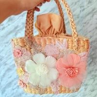 ราคา กระเป๋าสานผักตบชวา #กระเป๋าสาน #กระเป๋าผักตบชวา #กระเป๋า #Handmade #WovenBags (7902528735)