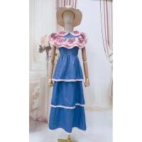 ราคา (m) เดรสยาว เดรสชั้นๆ คอปก ลายกุหลาบ น่ารักมากๆ งานป้าย chalita (20680244069)