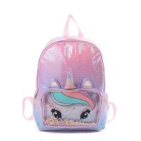 ราคา กระเป๋าเป้สะพายหลัง กระเป๋านักเรียน พิมพ์ลายยูนิคอร์น สีรุ้ง น่ารัก สําหรับเด็ก (15461867796)