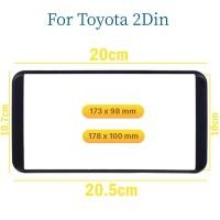 ราคา 2din กรอบแผงวิทยุสเตอริโอรถยนต์ สําหรับ 2006 Toyota Camry Vios Corolla Wish Altis 4500 (23469556535)