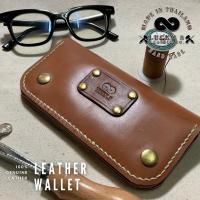 ราคา กระเป๋าสตางค์ หนังแท้ ใบยาว วินเทจ wallet vintage สีแทน (11167183676)