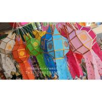 ราคา โคมผ้าล้านนา6.5" (เซ็ท 10 ลูก) โคมไฟล้านนา ทนแดดทนฝน (22172561668)