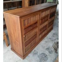 ราคา ตู้ไม้สักเก่า ตู้ไม้สักเก็บของโชว์ของ (3234843195)