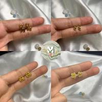 ราคา ต่างหูปักก้านทองหุ้มแท้100% ทองหุ้มอย่างดี (19243390948)